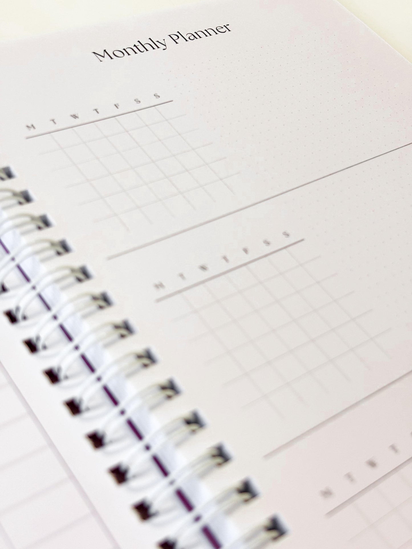 A5 Hardcover Notebook with planning sections