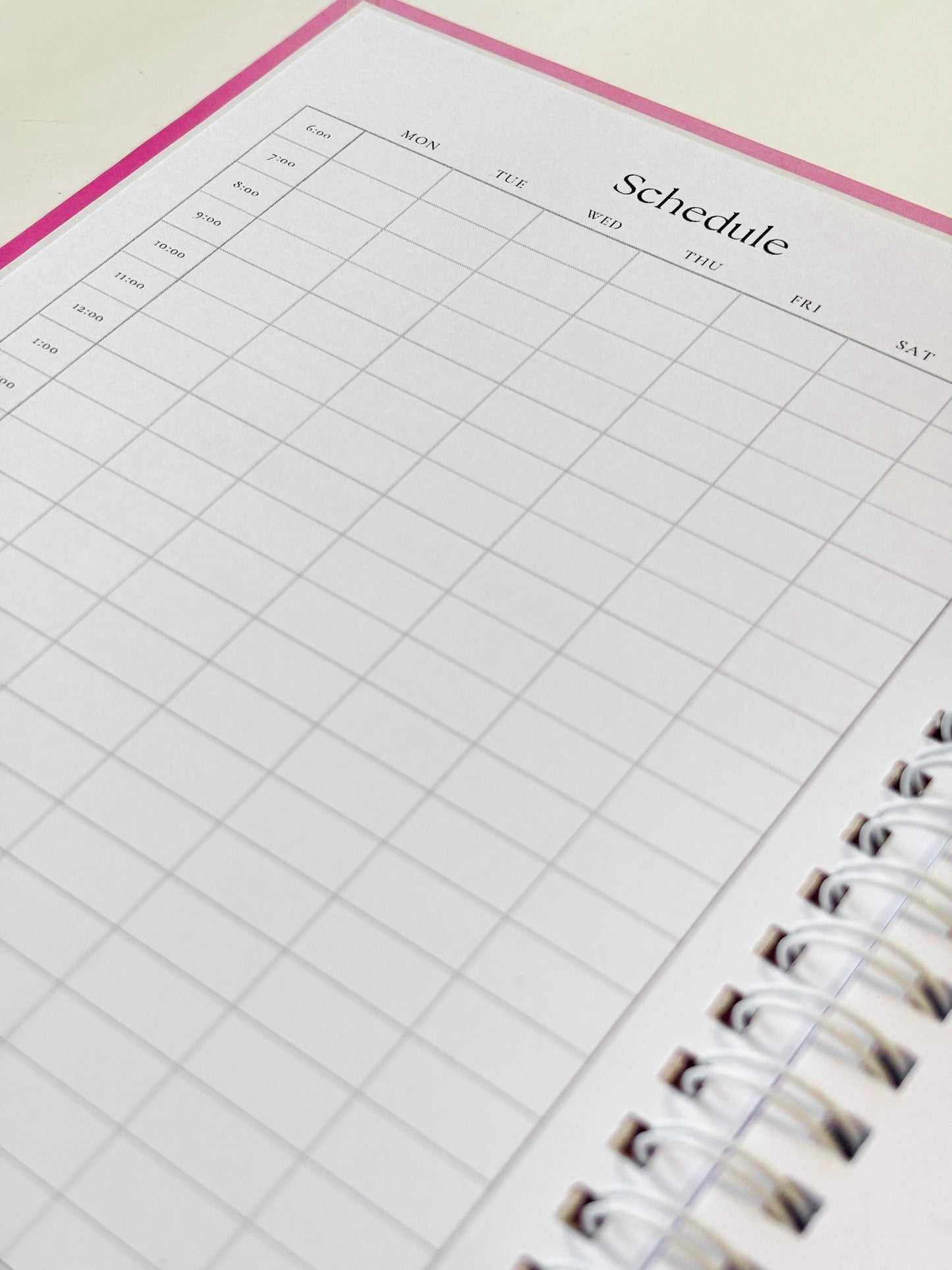 A5 Hardcover Notebook with planning sections