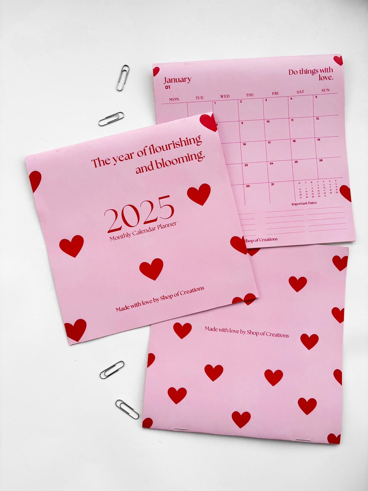 Monthly Calendar for 2025 - Hangable