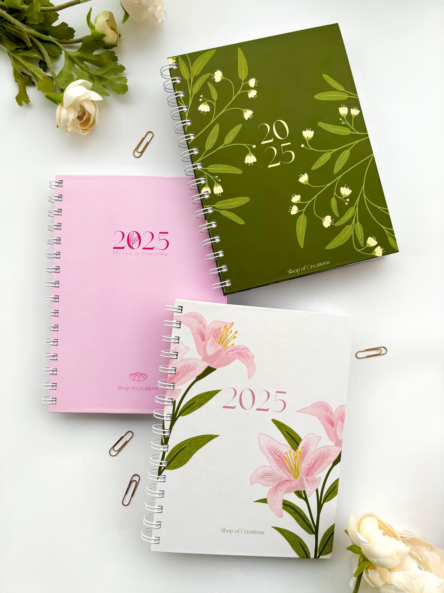 Flourish Book, 2025 3-in-1 Planner, Agenda, and Journal