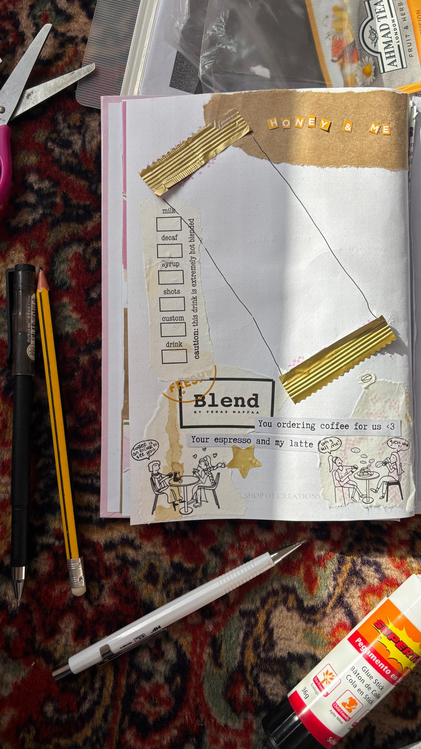 Journal - Ornamental Floral, Dotted