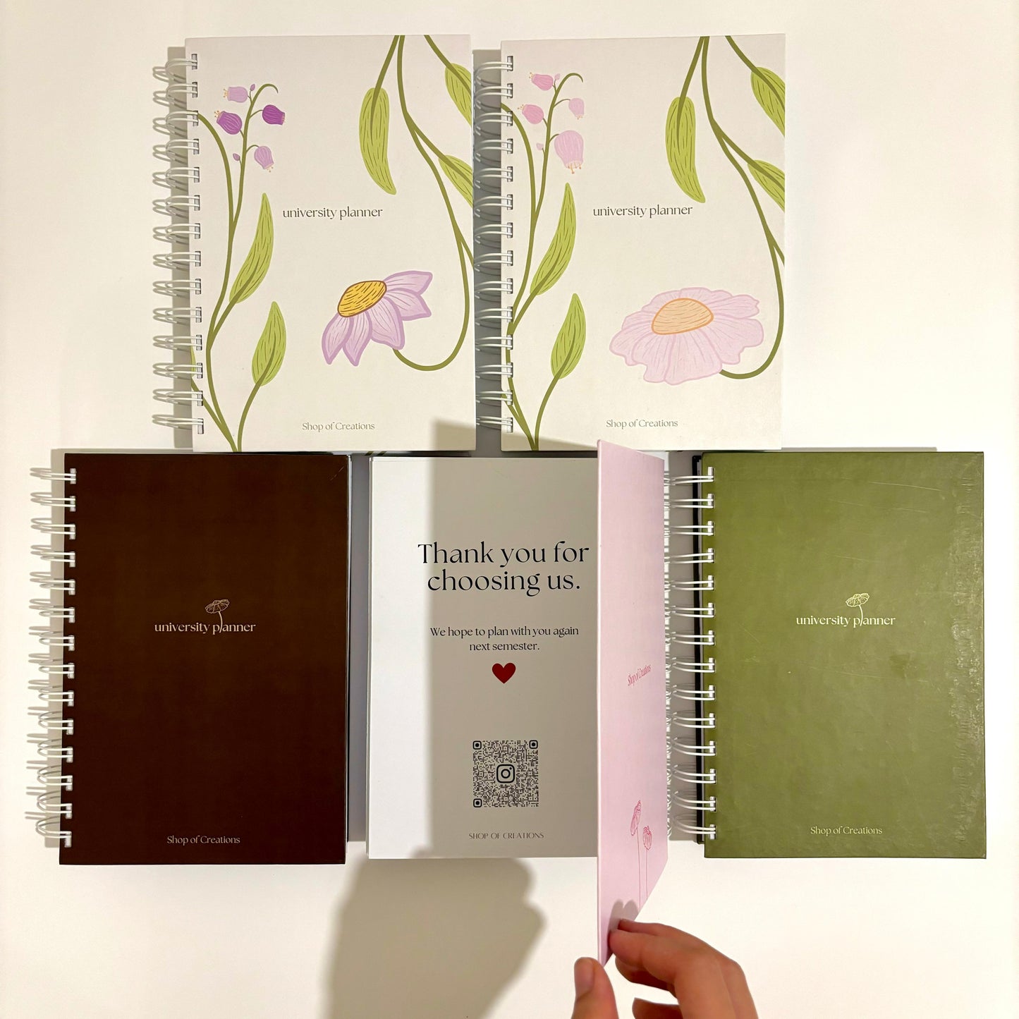 Floral University Planner